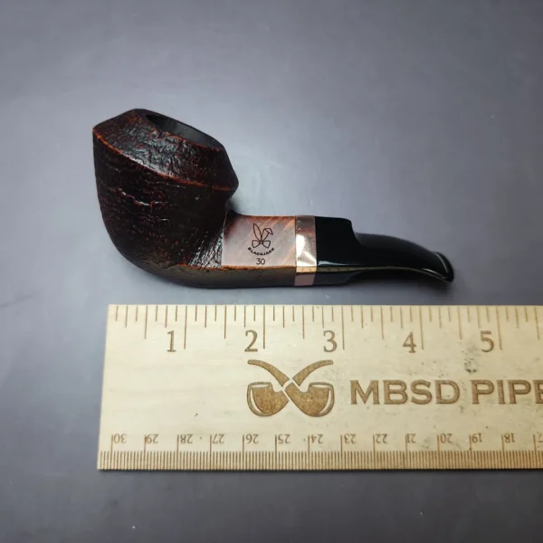 Morgan BlackJack 30 Sandblasted Bulldog Briar Pipe, New - Image 9