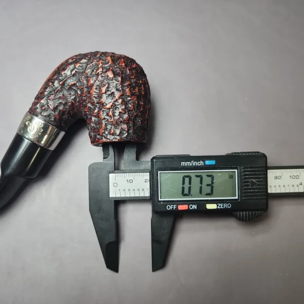 Peterson Donegal Rocky X220 Rusticated Bent Billiard Estate Briar Pipe, Irish Estates - Image 9