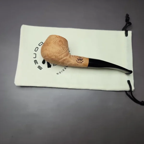 Morgan Bones Sandblasted Prince Briar Pipe, New - Image 9