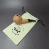 Morgan Bones Sandblasted Stubby Author Briar Pipe, New - Image 9
