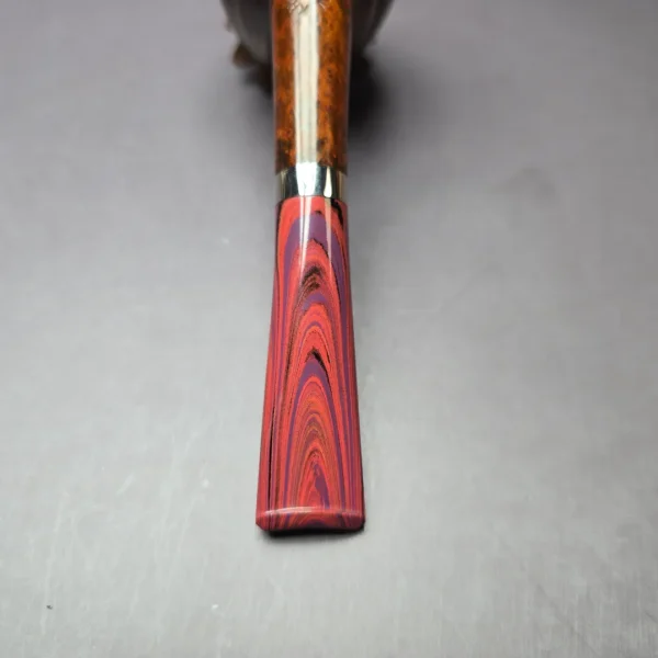 Andrey Kharitonov Smooth Tulip w/ Silver Handmade Briar Pipe, New - Image 9