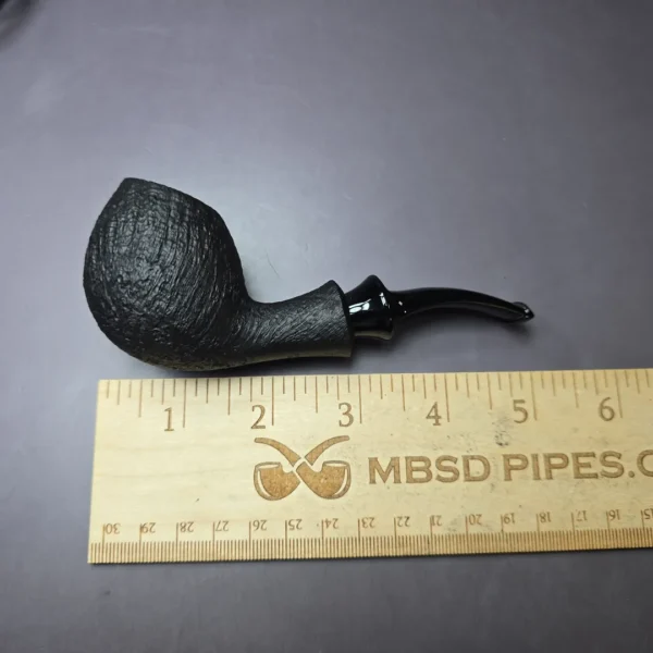 Tsuge Kaga 909 Sandblasted Egg Estate Briar Pipe, Unsmoked - Image 9