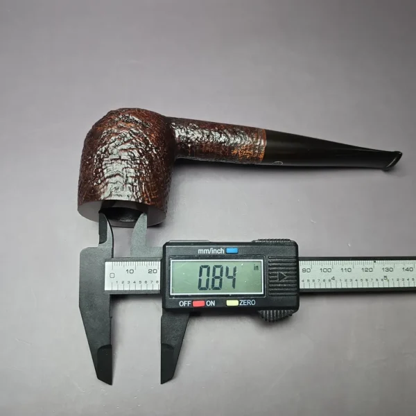 James Upshall w/ Bill Taylor Sandblast Billiard Estate Briar Pipe, Unsmoked - Image 9