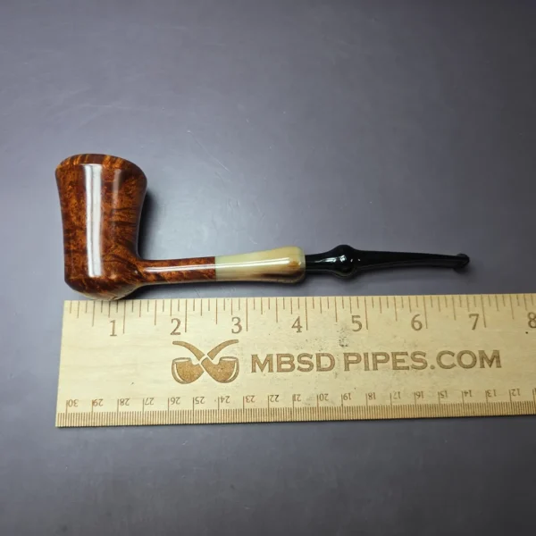 Nate King 2023 Smooth Liberty Bell w/ Horn Estate Briar Pipe - Image 9