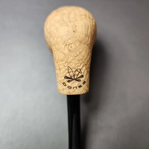 Morgan Bones Sandblasted Demiwarden Apple Briar Pipe, New - Image 9