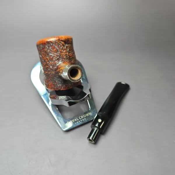 Dunhill 1960 Shell 6475 Sandblasted Cherrywood Estate Briar Pipe, English Estates - Image 10