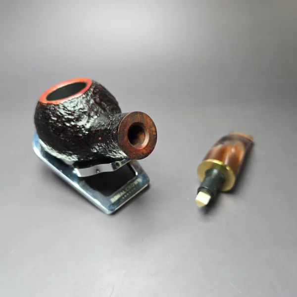 Savinelli Roma Lucite 320 KS Rusticated Estate Briar Pipe, Italian Estates 6mm - Image 10