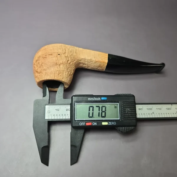 Morgan Bones Sandblasted Panel Shank Apple Briar Pipe, New - Image 10