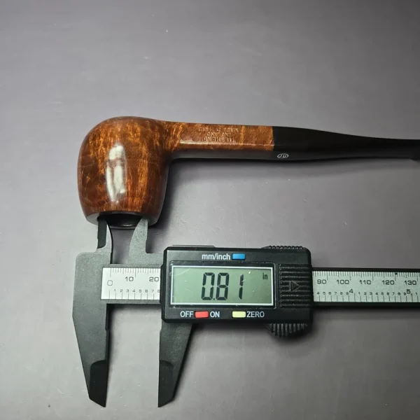 James Upshall P Grade Grp 5 Smooth Panel Shank Apple Estate Briar Pipe, Unsmoked - Image 10