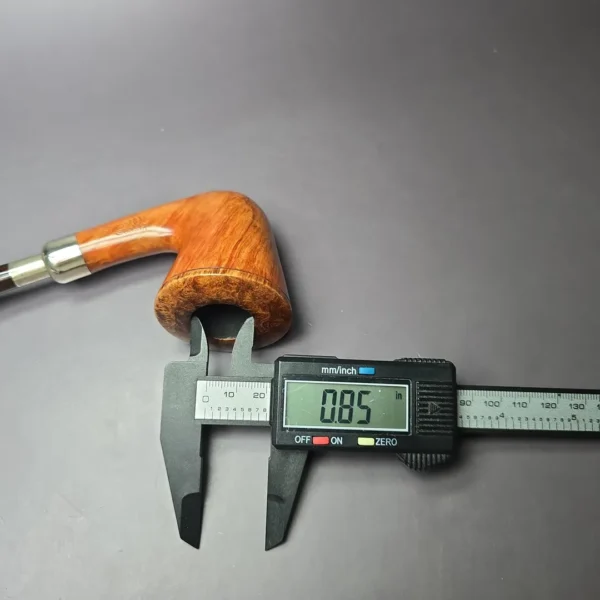 Pierre Morel Straight Grain Spigot Churchwarden Estate Briar Pipe, French Estates - Image 10