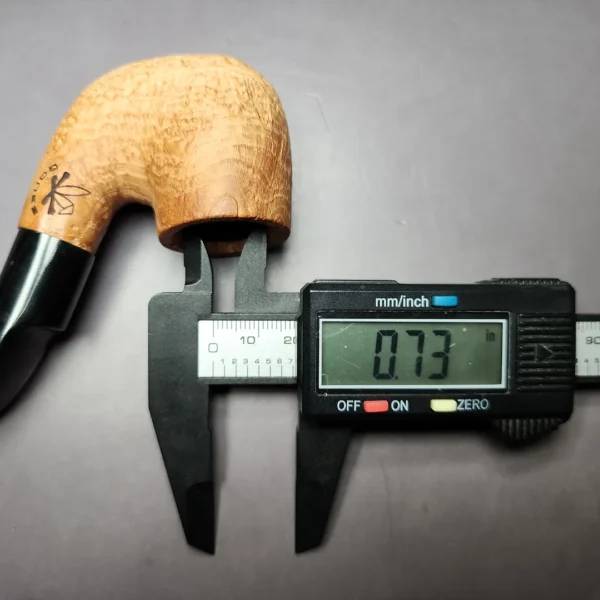 Morgan Bones Sandblasted Oom Paul Briar Pipe, New - Image 10