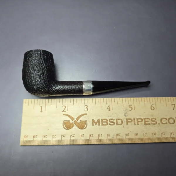 Dunhill 1980 Shell 4103 Billiard w/ Silver Estate Briar Pipe, English Estates - Image 10