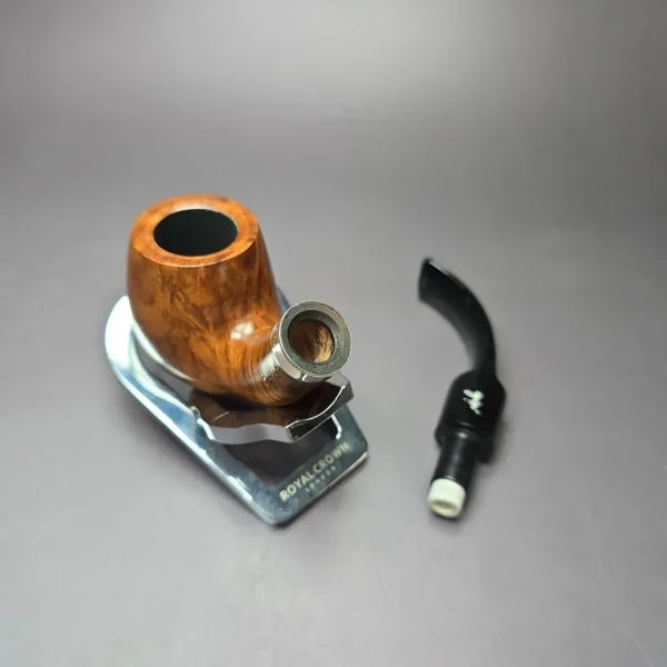 Gigi Fiamma Smooth Bent Billiard Estate Briar Pipe, Unsmoked, 9mm - Image 10
