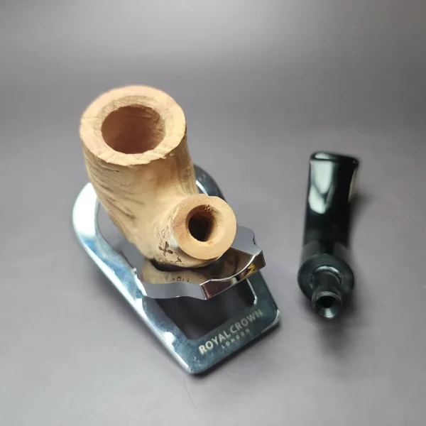 Morgan Bones Sandblasted Bent Billiard Briar Pipe New - Image 10