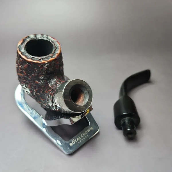 Peterson Donegal Rocky X220 Rusticated Bent Billiard Estate Briar Pipe, Irish Estates - Image 10