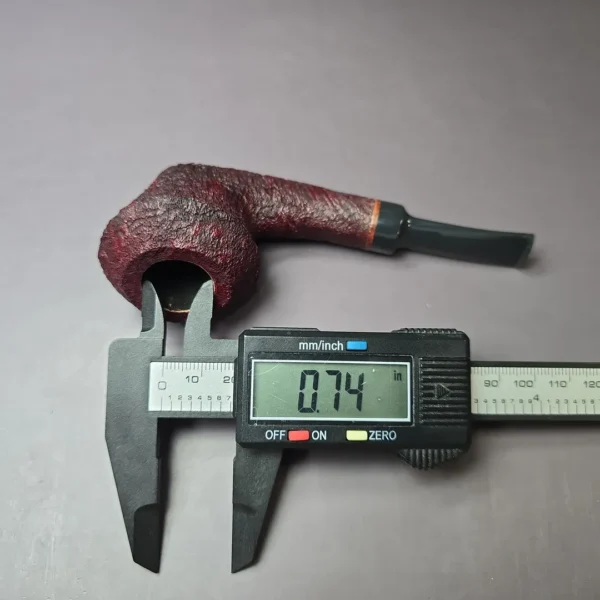 Sean Reum Contrast Sandblasted Rhodesian Handmade Briar Pipe, New - Image 10