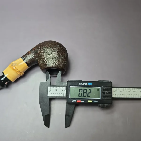 Tsuge Bamboo 363 Sandblasted Egg Estate Briar Pipe, Unsmoked, 9mm - Image 10