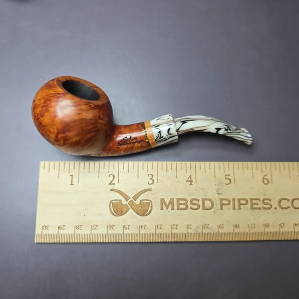 Stefano Santambrogio Smooth Author Estate Briar Pipe, Italian Estates - Image 10