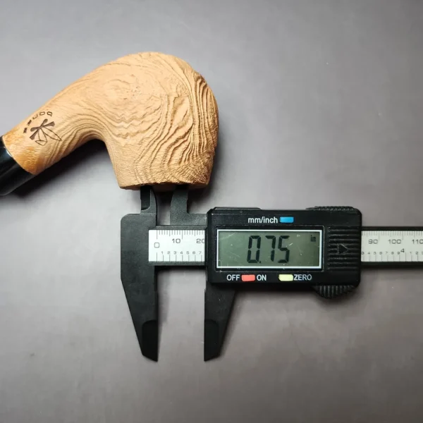 Morgan Bones Sandblasted Bent Apple Briar Pipe, New - Image 10