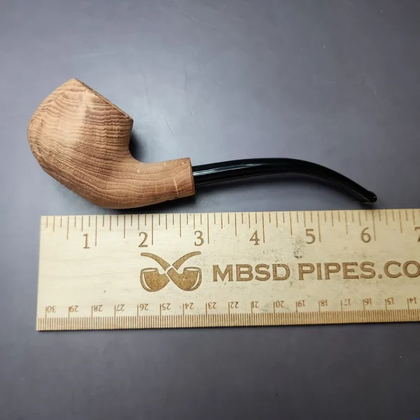 Morgan Bones Sandblasted Demiwarden Apple Briar Pipe, New - Image 10
