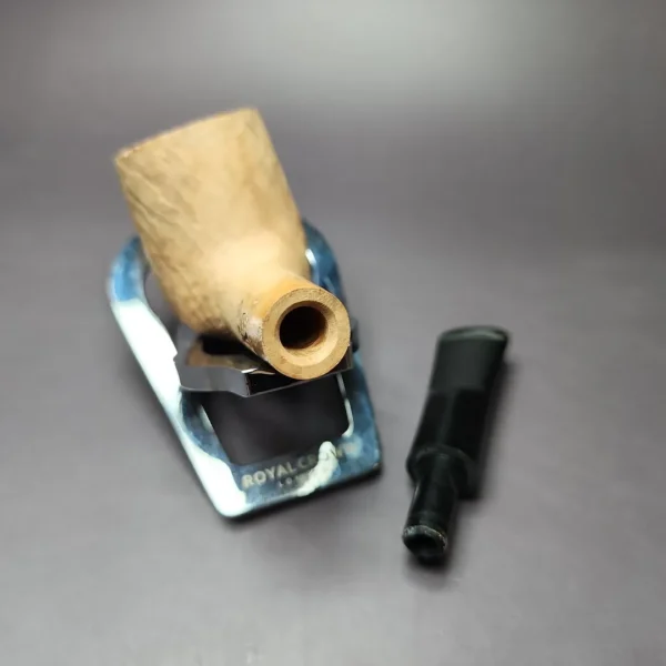 Morgan Bones Sandblasted Nosewarmer Lovat Briar Pipe, New - Image 10