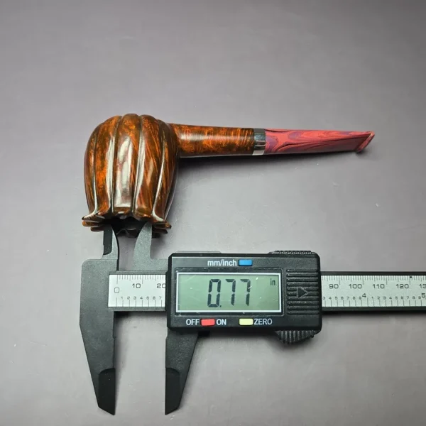 Andrey Kharitonov Smooth Tulip w/ Silver Handmade Briar Pipe, New - Image 11