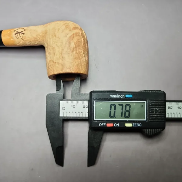Morgan Bones Sandblasted Noswarmer Lovat Briar Pipe, New - Image 11