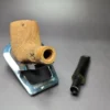 Morgan Bones Sandblasted Saddle Billiard Briar Pipe, New - Image 11