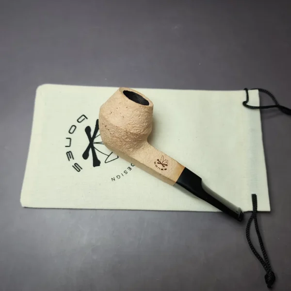 Morgan Bones Sandblasted Bulldog Briar Pipe, New - Image 11