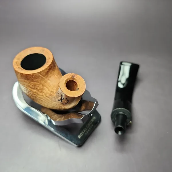 Morgan Bones Sandblasted Oom Paul Briar Pipe, New - Image 11