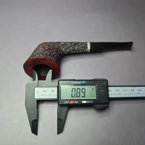 James Upshall Bark w/ Les Wood Silver Yachtsman Estate Briar Pipe, Unsmoked - Image 11