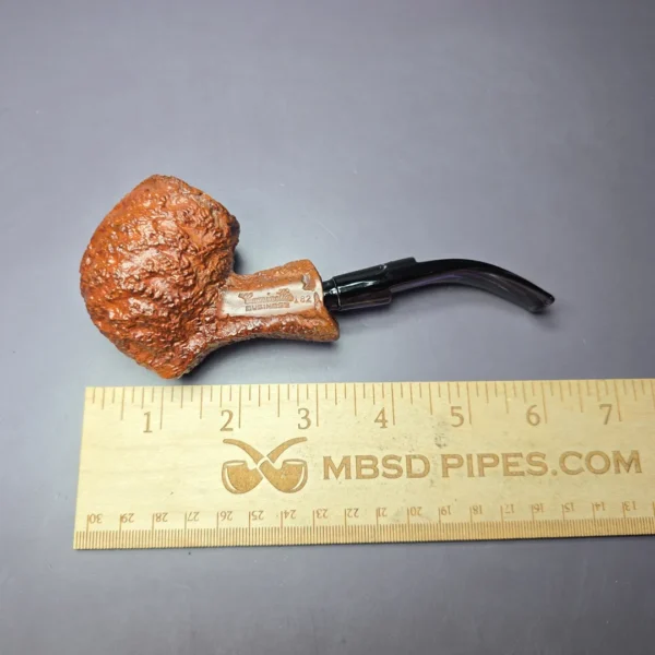 Caminetto Business 82 Rusticated Egg Estate Briar Pipe, Italian Estates - Image 11