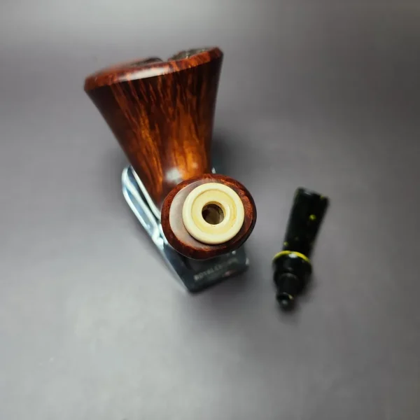 SU Pipes XL Smooth Dublin w/ Ivorite Handmade Briar Pipe, New - Image 11