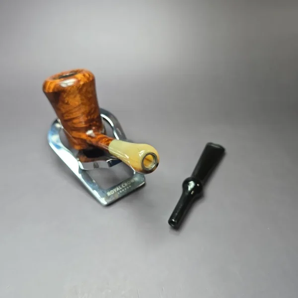 Nate King 2023 Smooth Liberty Bell w/ Horn Estate Briar Pipe - Image 11