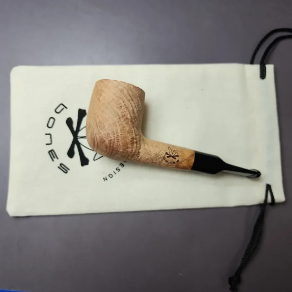 Morgan Bones Sandblasted Nosewarmer Lovat Briar Pipe, New - Image 11