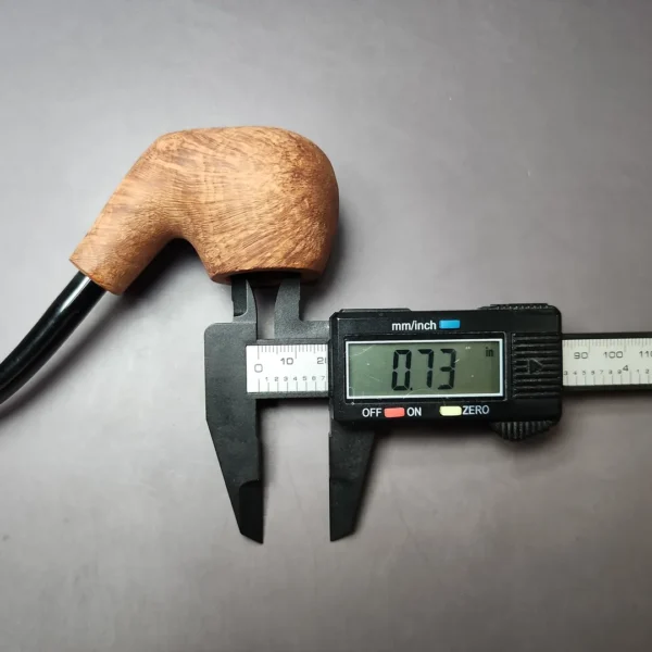 Morgan Bones Sandblasted Demi-warden Estate Briar Pipe, New - Image 11