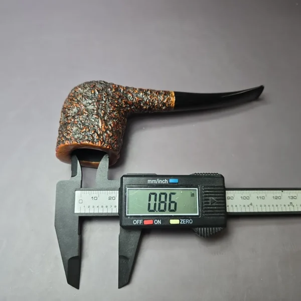 Castello Sea Rock KKK 19 Rusticated Zulu Estate Briar Pipe, Italian Estates - Image 11
