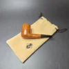 Radice Clear Fiammata Smooth Billiard w/ Ebonite Stem Estate Briar Pipe, Unsmoked - Image 12