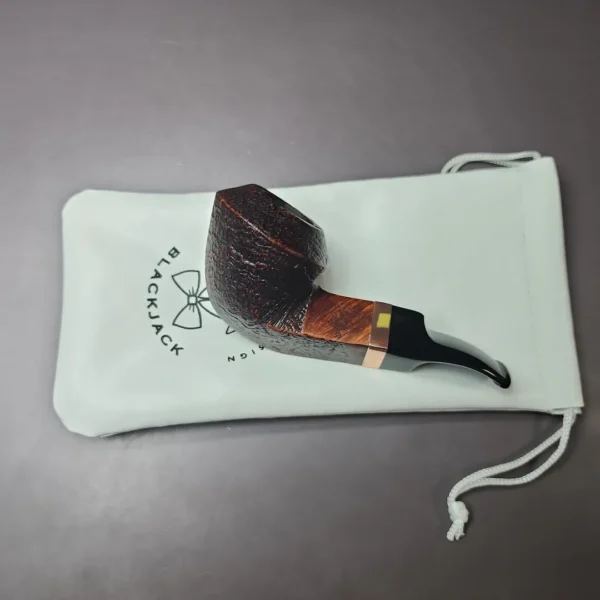 Morgan BlackJack 30 Sandblasted Bulldog Briar Pipe, New - Image 12