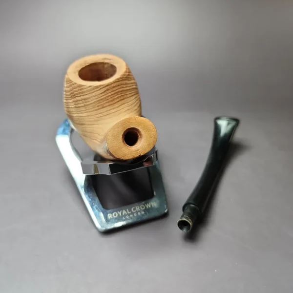 Morgan Bones Sandblasted Demiwarden Apple Briar Pipe, New - Image 12
