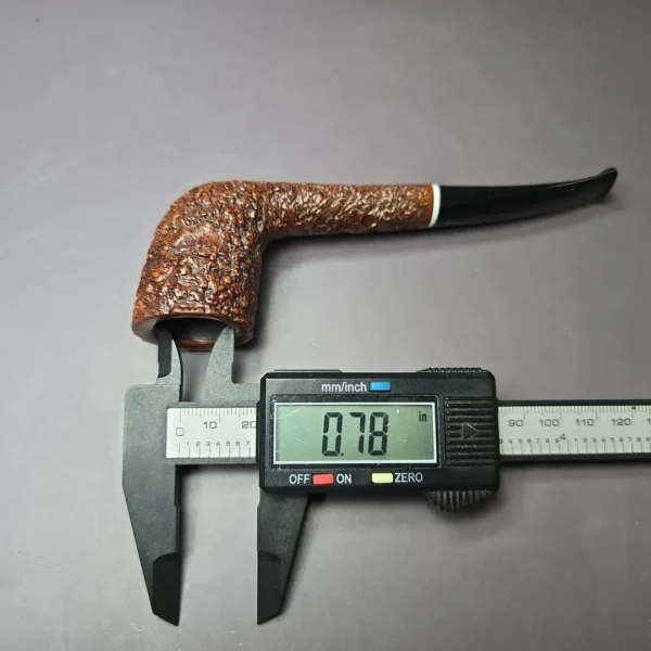 Castello Sea Rock KK 39 Rusticated Zulu Estate Briar Pipe, Italian Estates - Image 12