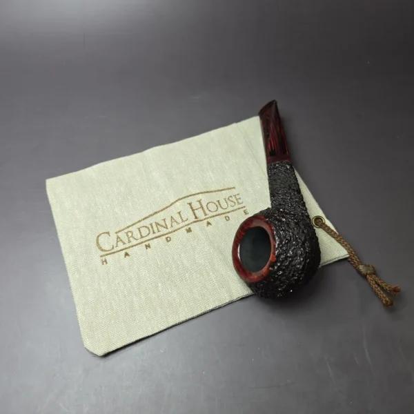 Walt Cannoy Cardinal House Munn C24 Bulldog Handmade Briar Pipe, New - Image 12
