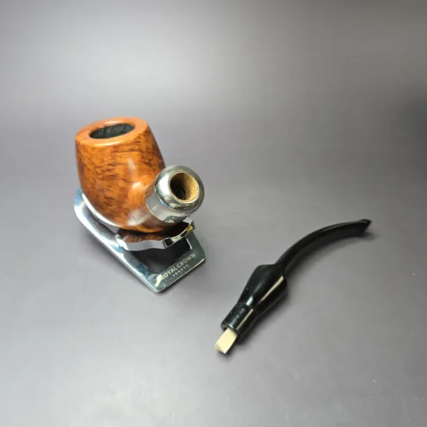 Savinelli Dry System 1616 Smooth Bent Billiard Estate Briar Pipe, Italian Estates 6mm - Image 12