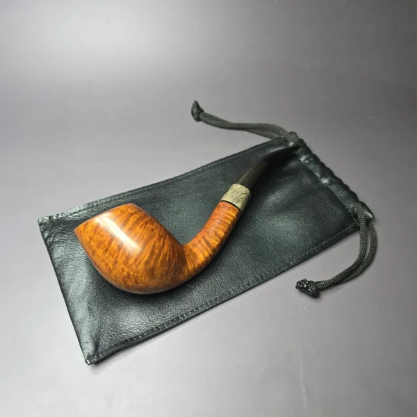 Max Capps Smooth Cobra w/ Aged Redwood Estate Briar Pipe, Unsmoked - Image 12