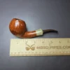 Rainer Barbi AC Grade Smooth Apple w/ Horn Estate Briar Pipe, Unsmoked - Image 12