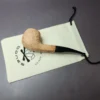Morgan Bones Sandblasted Panel Shank Apple Briar Pipe, New - Image 12