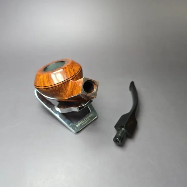 Dunhill 1961 Root Briar ODA 839 Smooth Bent Bulldog Estate Briar Pipe, English Estates - Image 13