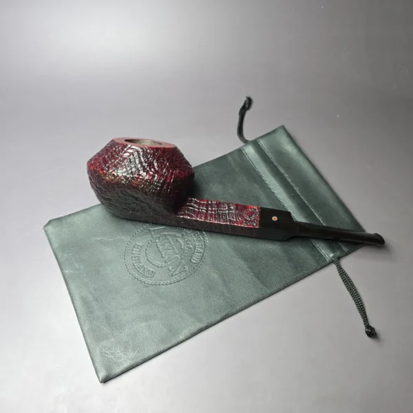 Ashton 1990s Pebble Grain EXL Squat Bulldog Estate Briar Pipe, English Estates - Image 14