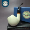 MBSD Meerschaum Deluxe Smooth Egg Block Meerschaum Pipe, Briar-Mortise, New