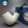 MBSD Meerschaum Silver Reverse Calabash Brandy Block Meerschaum Pipe, New